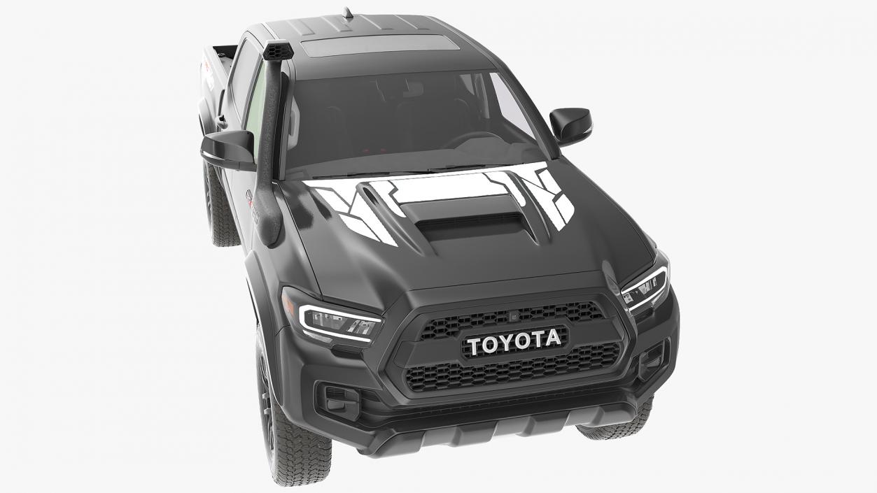 3D model Toyota Tacoma TRD Pro Midnight Black Metallic 2021