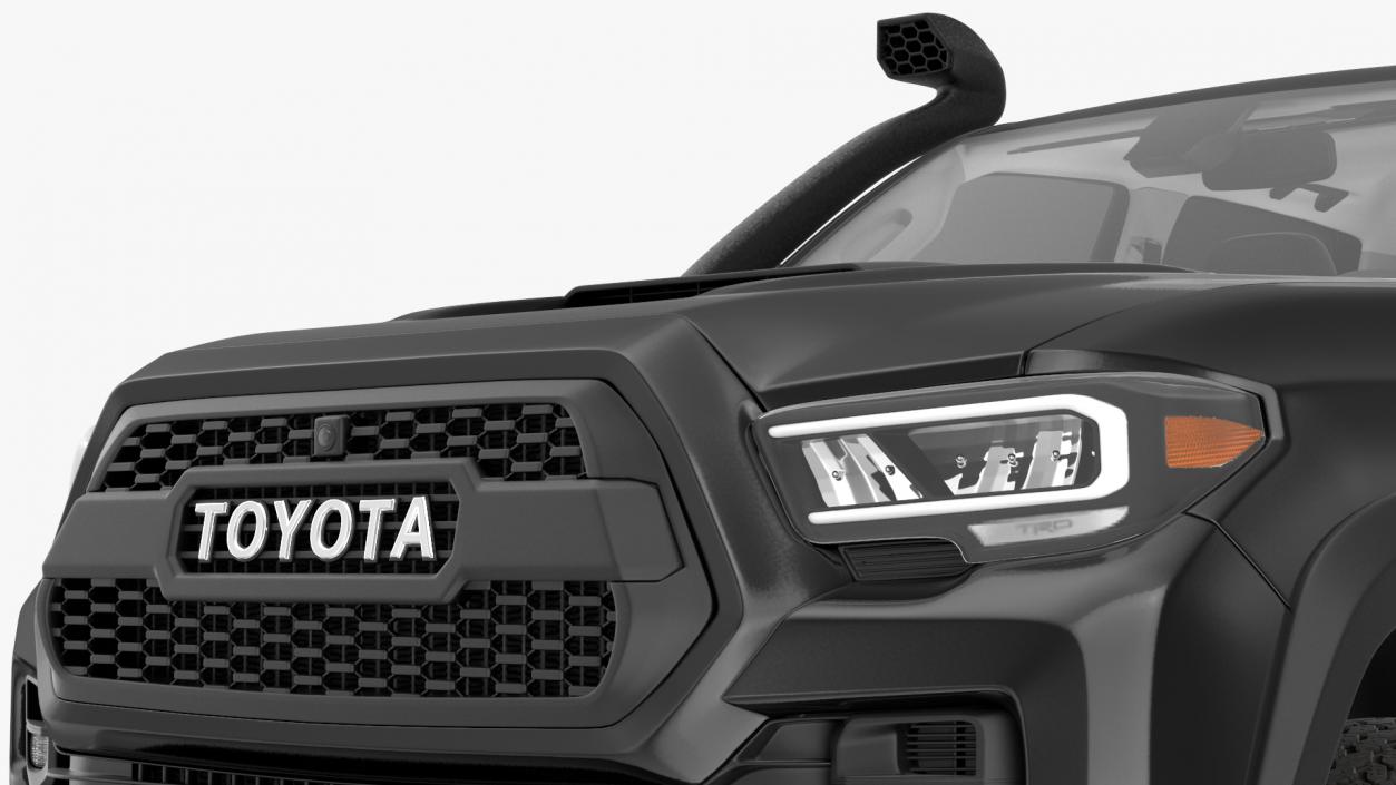 3D model Toyota Tacoma TRD Pro Midnight Black Metallic 2021