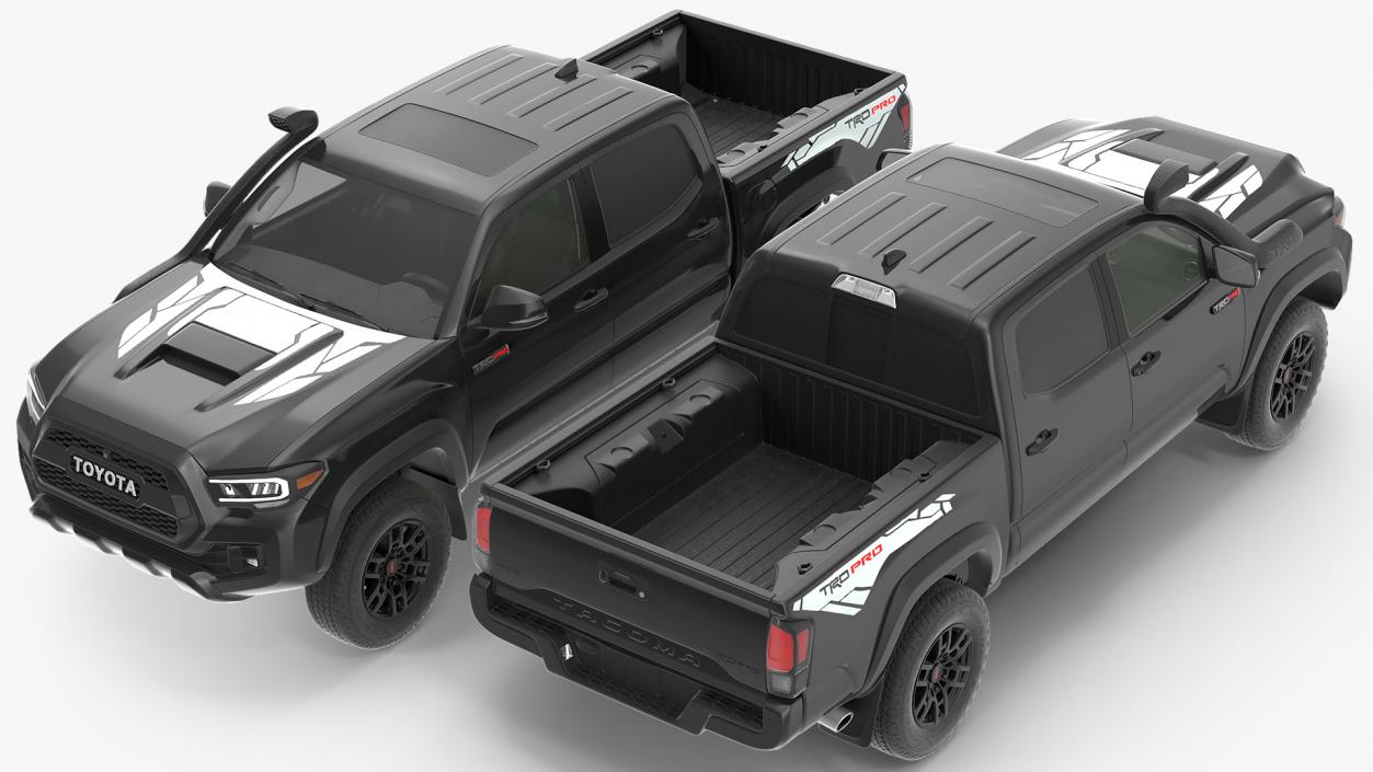 3D model Toyota Tacoma TRD Pro Midnight Black Metallic 2021