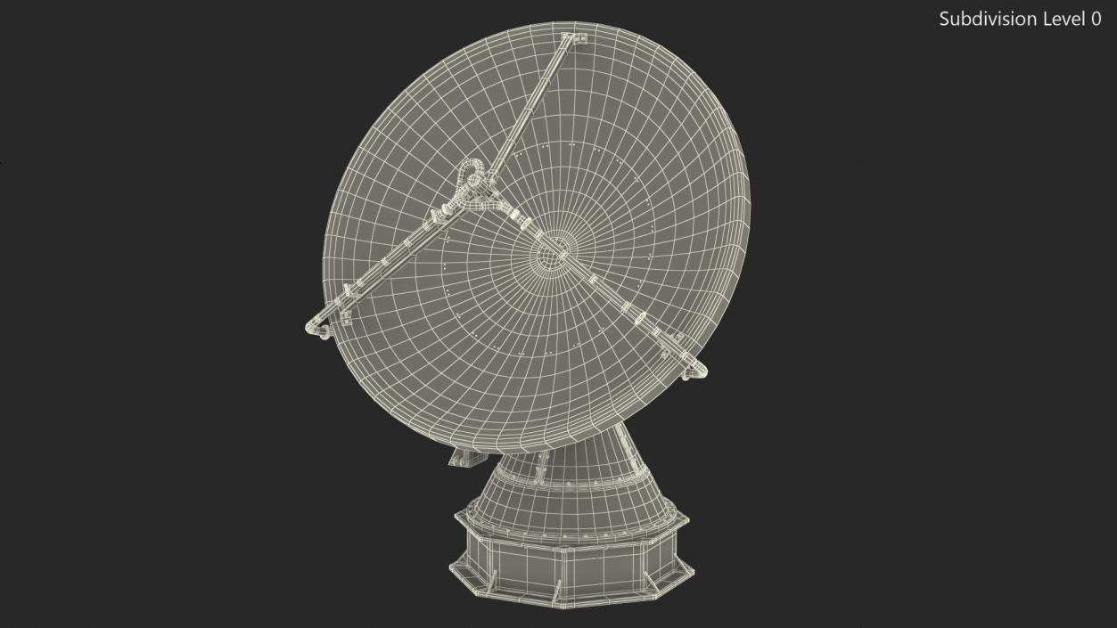 3D model X Band Polarimetric Doppler Mobile Radar