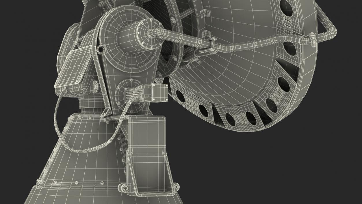 3D model X Band Polarimetric Doppler Mobile Radar