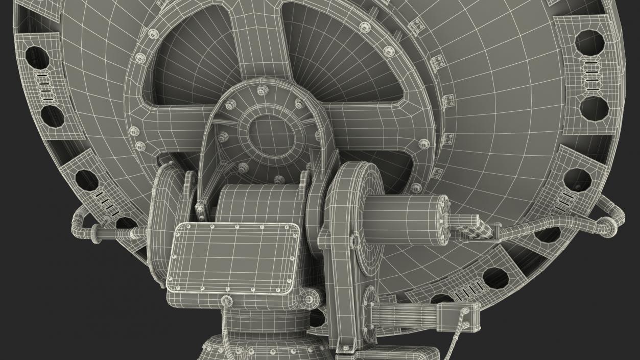 3D model X Band Polarimetric Doppler Mobile Radar