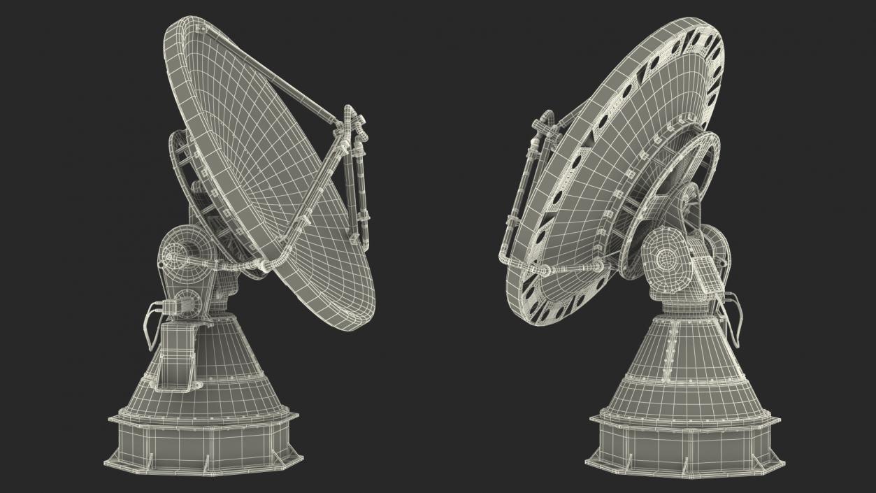 3D model X Band Polarimetric Doppler Mobile Radar