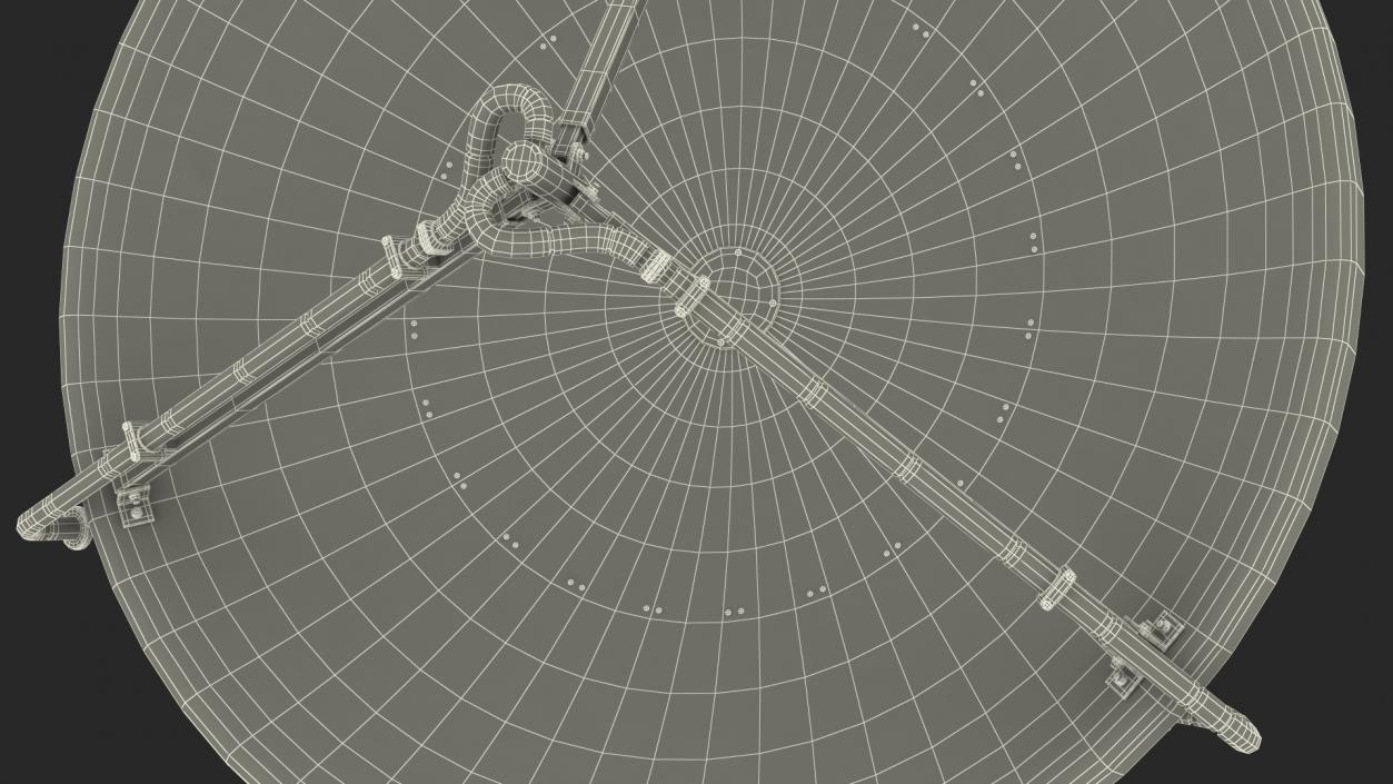 3D model X Band Polarimetric Doppler Mobile Radar