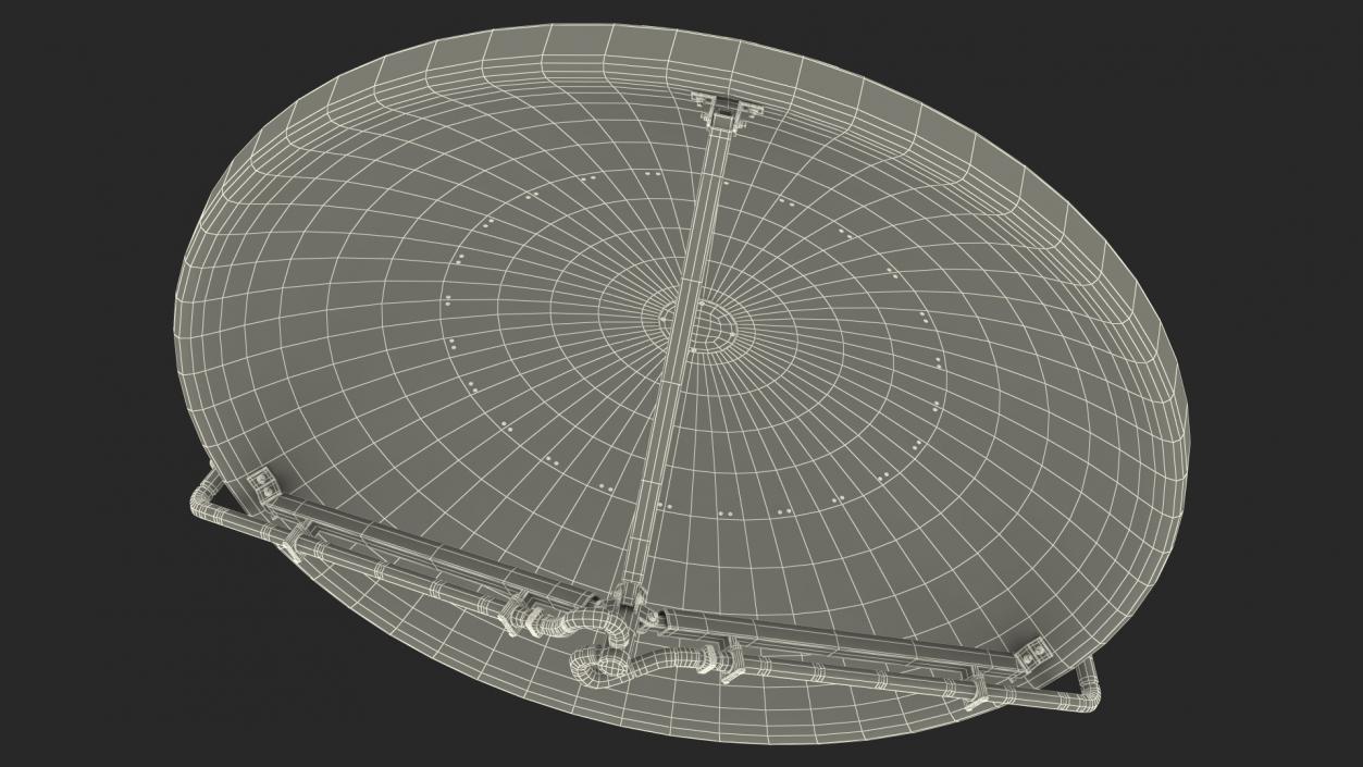 3D model X Band Polarimetric Doppler Mobile Radar