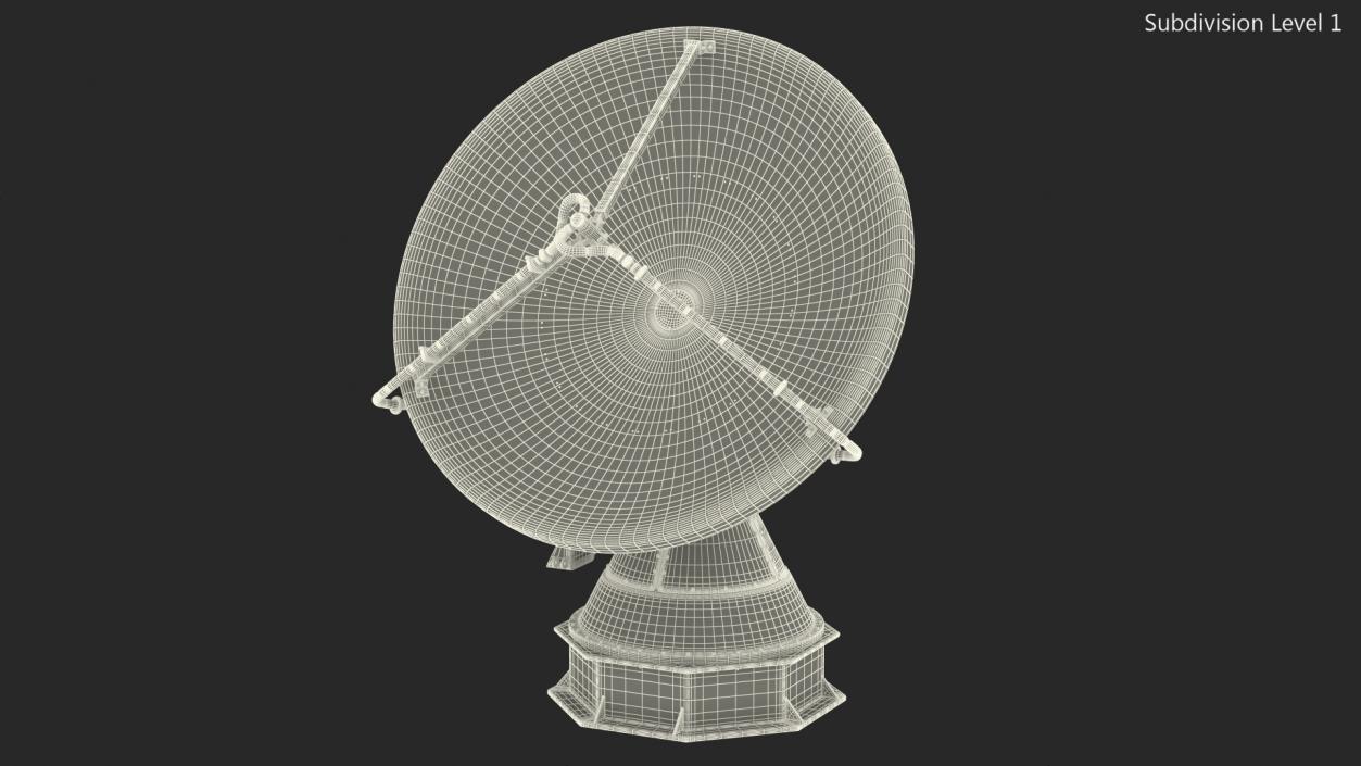 3D model X Band Polarimetric Doppler Mobile Radar