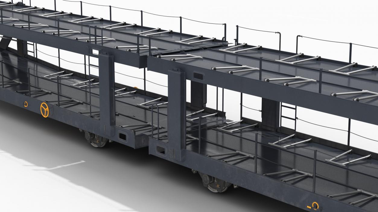 3D model Autorack Car Transporter Empty