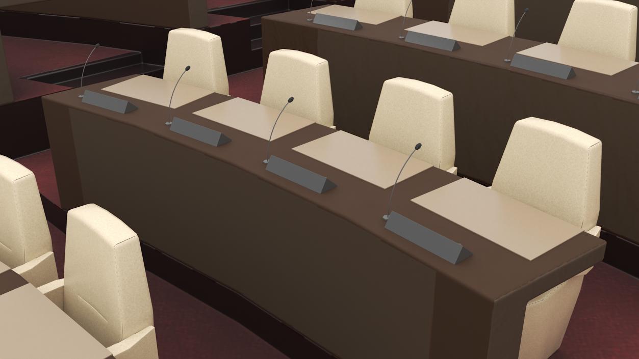 3D Amphitheater Conference Hall Seating