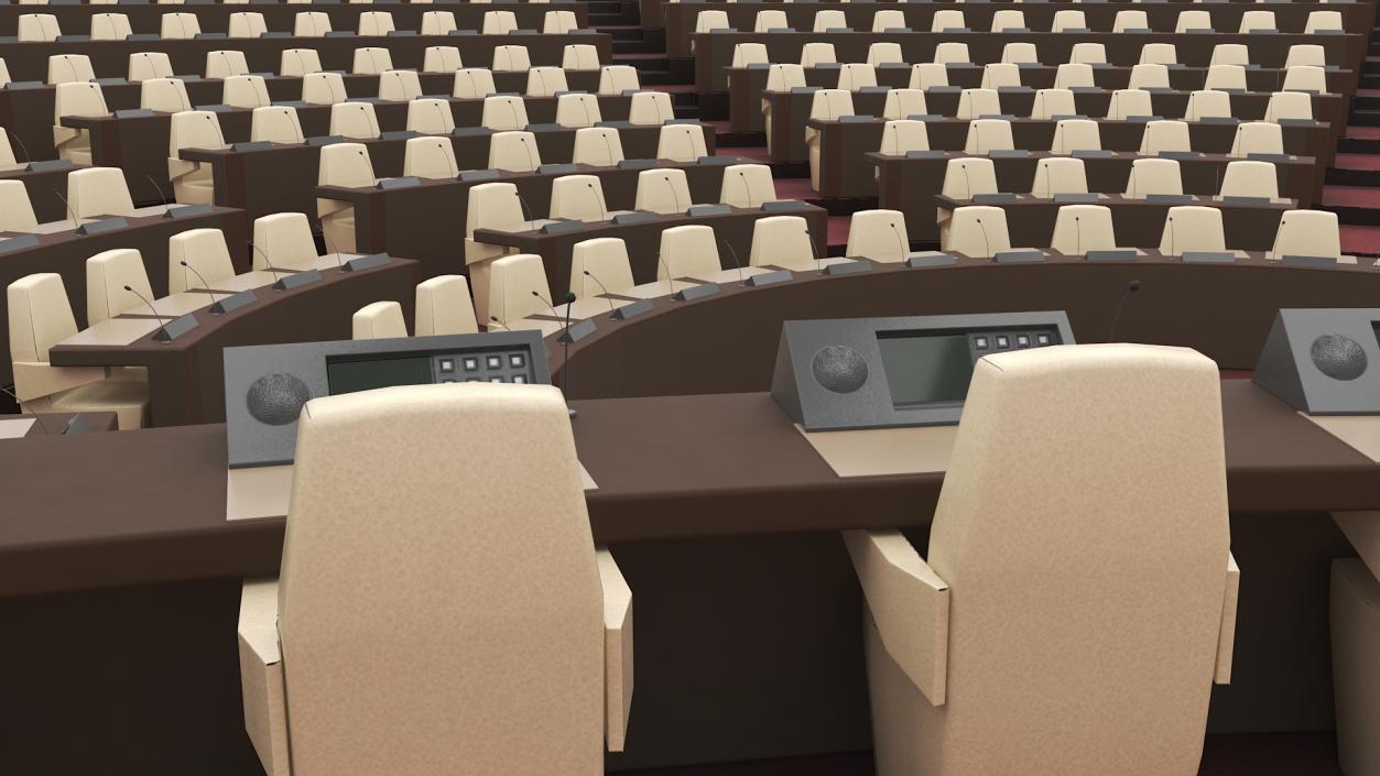 3D Amphitheater Conference Hall Seating