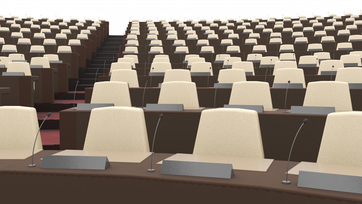 3D Amphitheater Conference Hall Seating