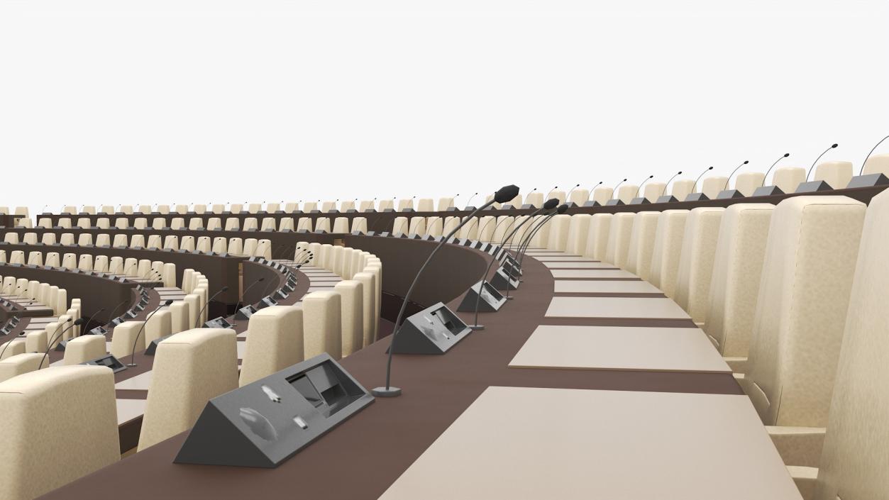 3D Amphitheater Conference Hall Seating