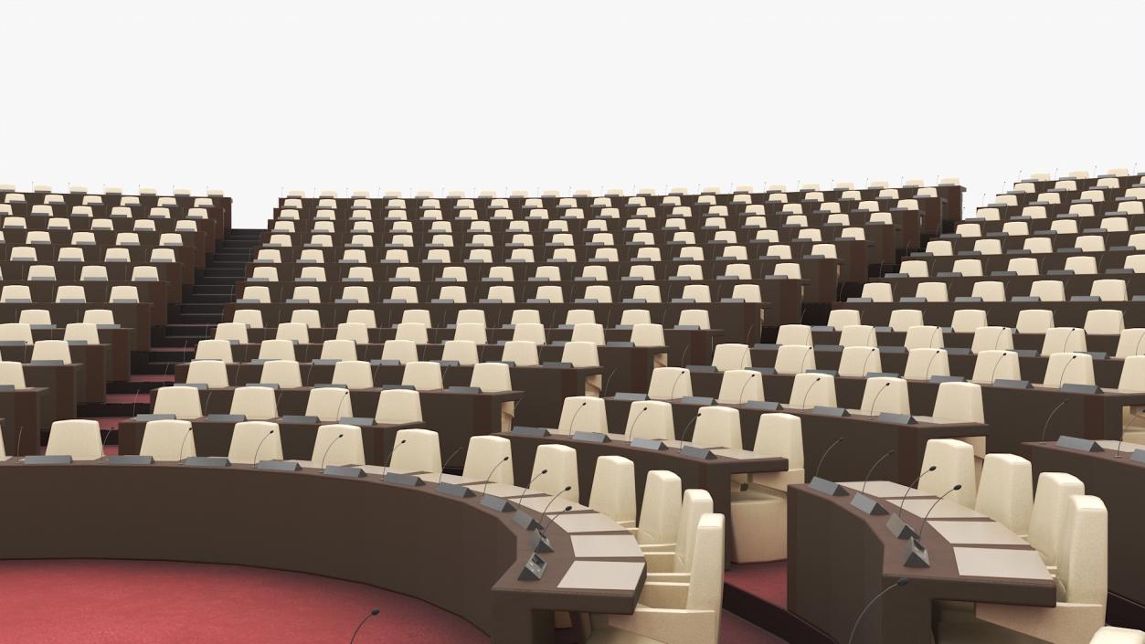 3D Amphitheater Conference Hall Seating