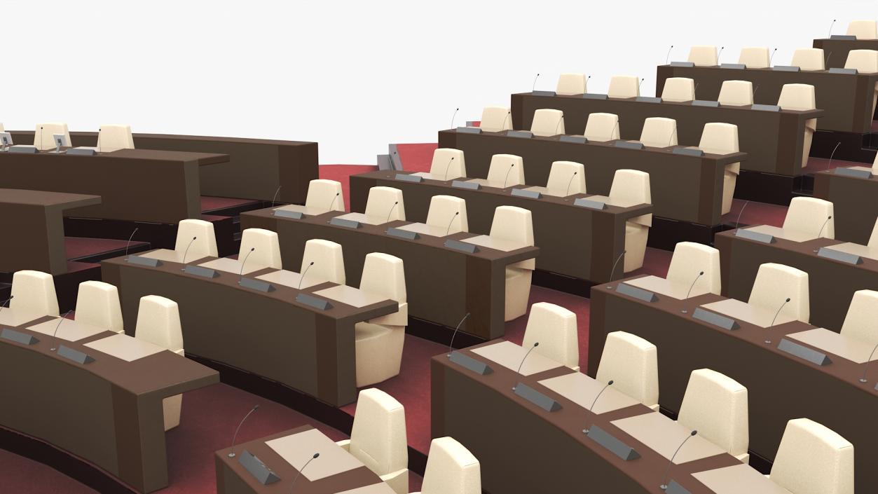 3D Amphitheater Conference Hall Seating