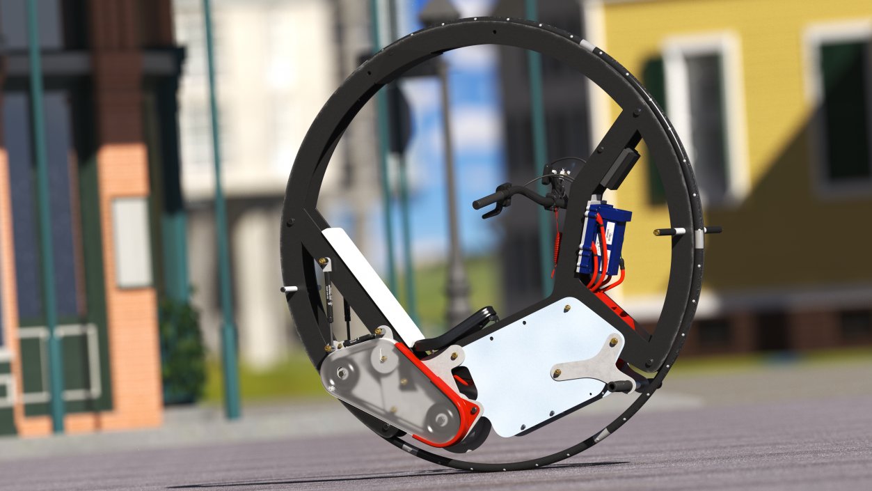 3D model Monowheel Motorcycle