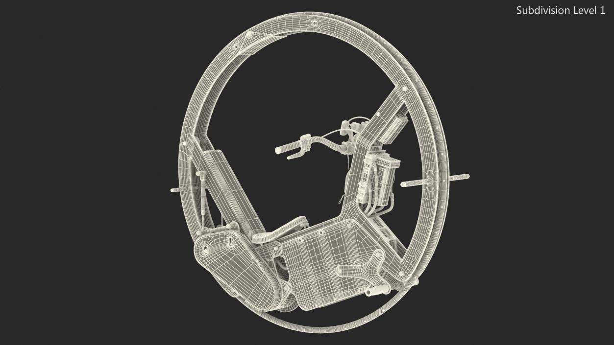 3D model Monowheel Motorcycle