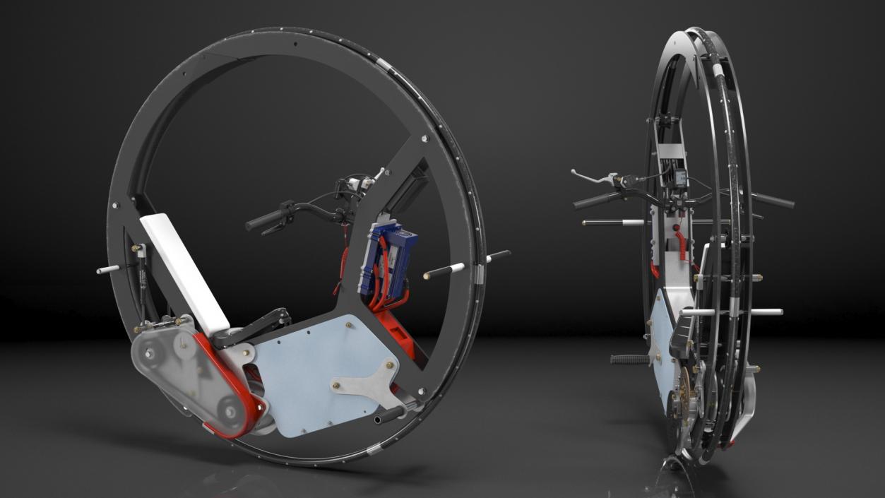 3D model Monowheel Motorcycle