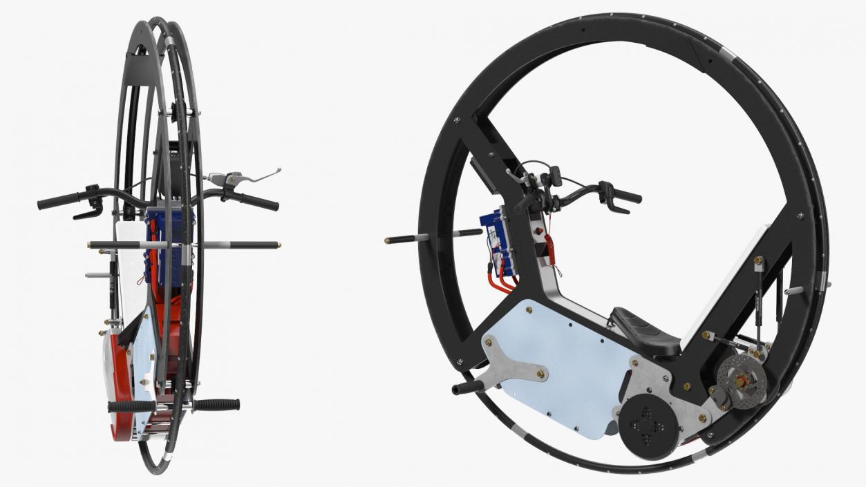 3D model Monowheel Motorcycle