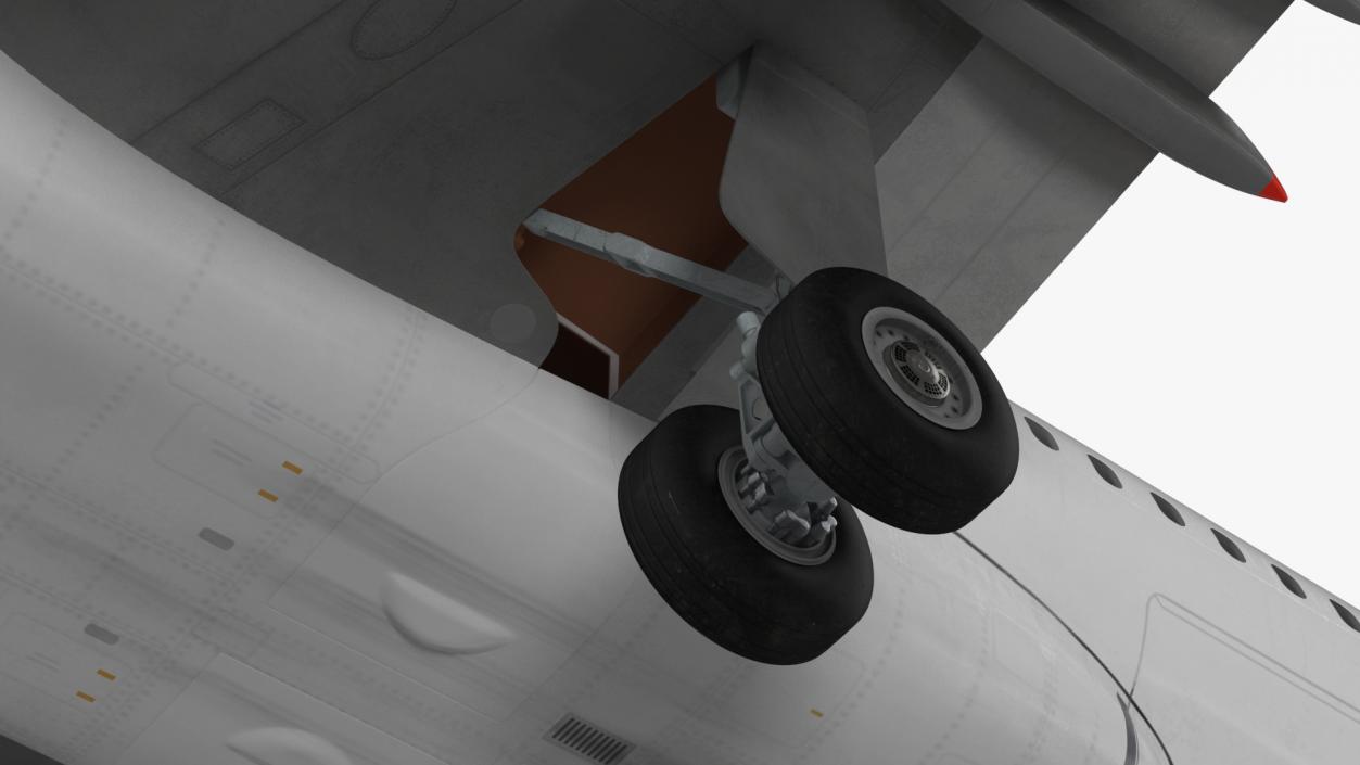 Airbus Plane with Passenger Boarding Stairs Car 3D