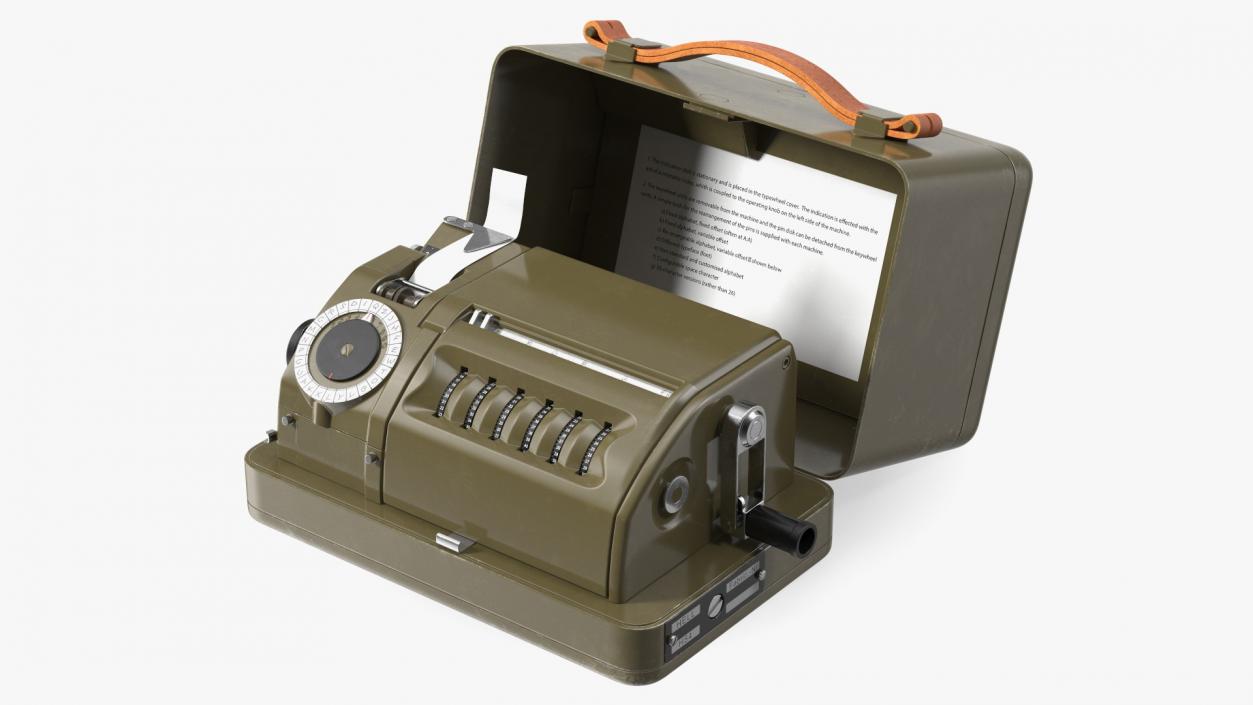 3D model HELL H 54 Mechanical Cipher Machine