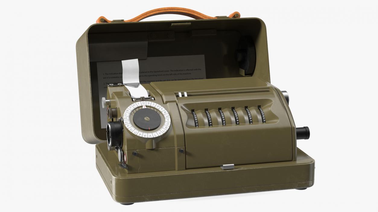 3D model HELL H 54 Mechanical Cipher Machine