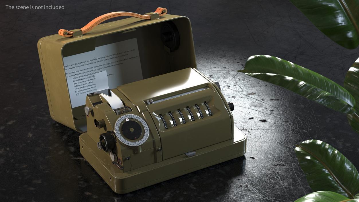 3D model HELL H 54 Mechanical Cipher Machine