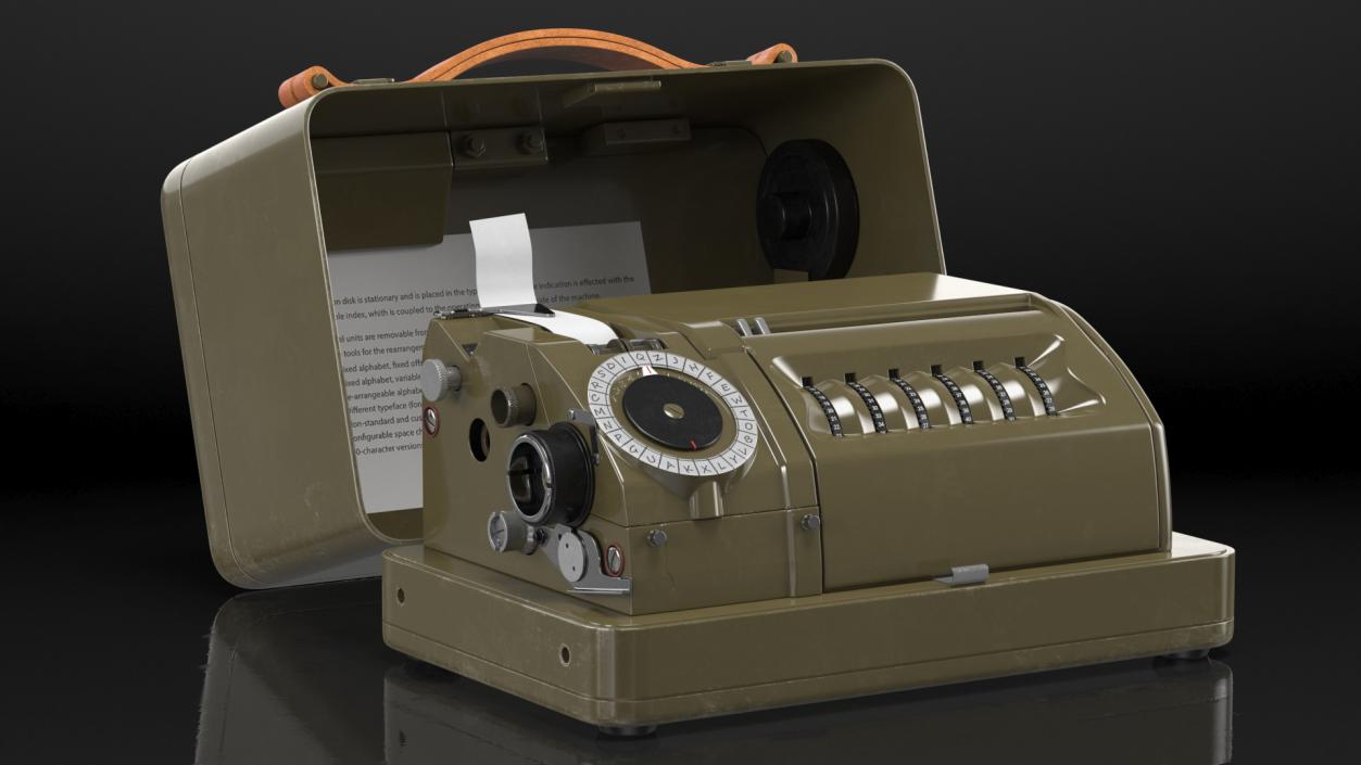 3D model HELL H 54 Mechanical Cipher Machine