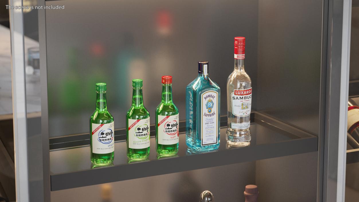 Soju Original Alcoholic Beverage 3D