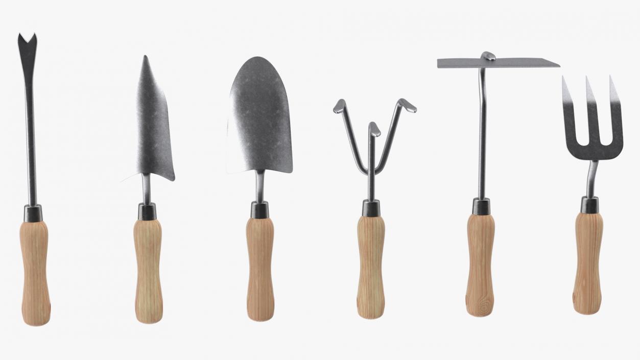 3D Garden Hand Tools Collection model