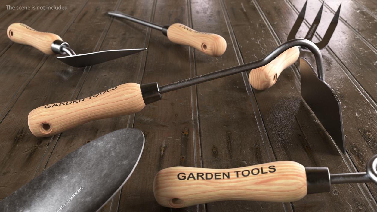 3D Garden Hand Tools Collection model