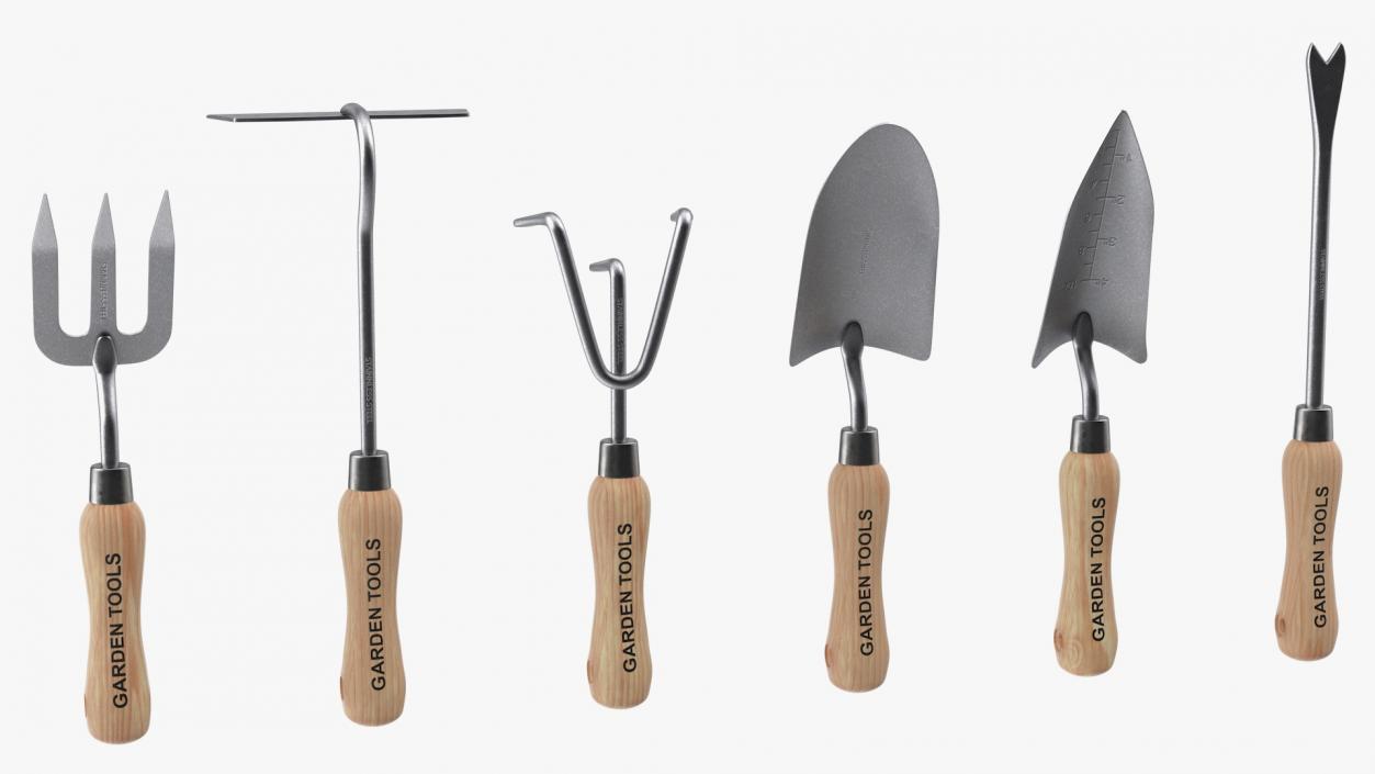 3D Garden Hand Tools Collection model