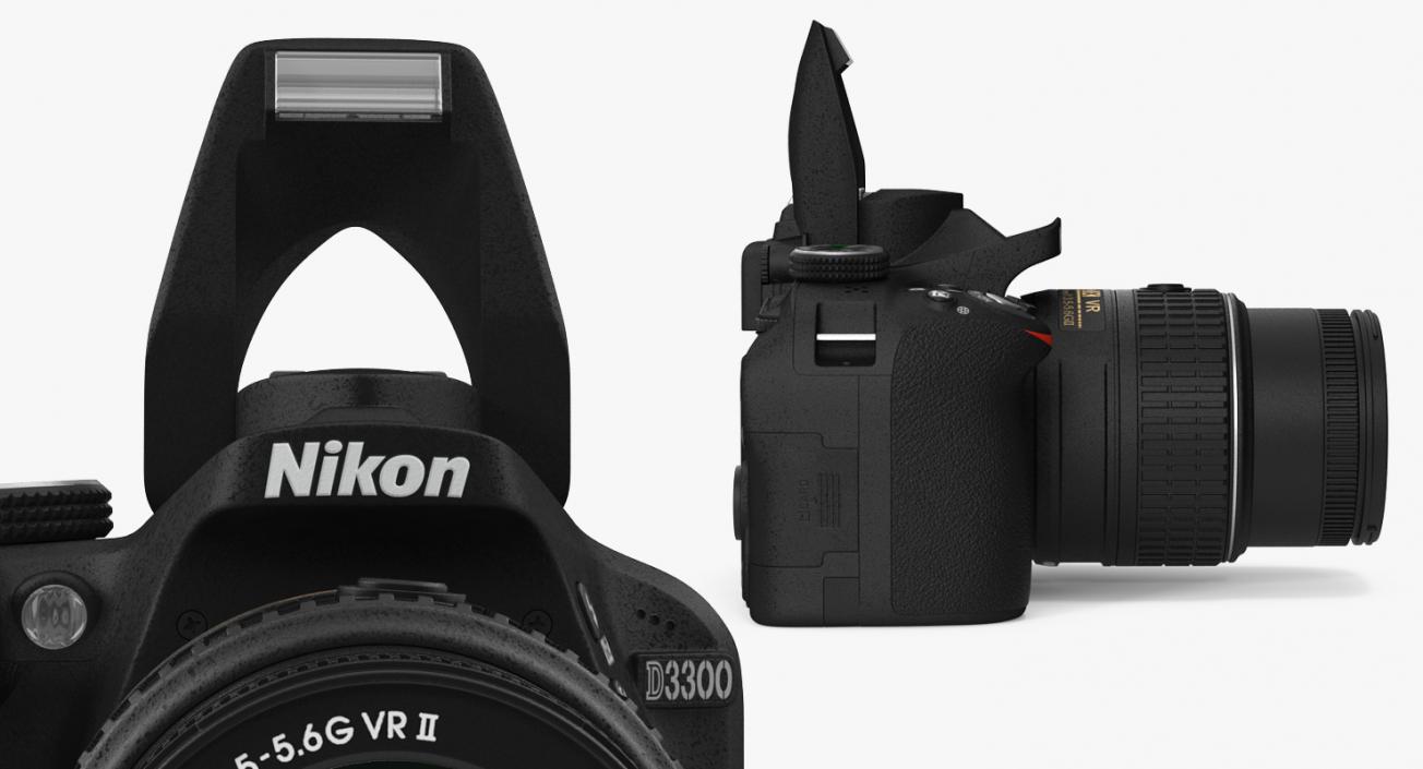 Photo Camera Nikon D3300 3D model
