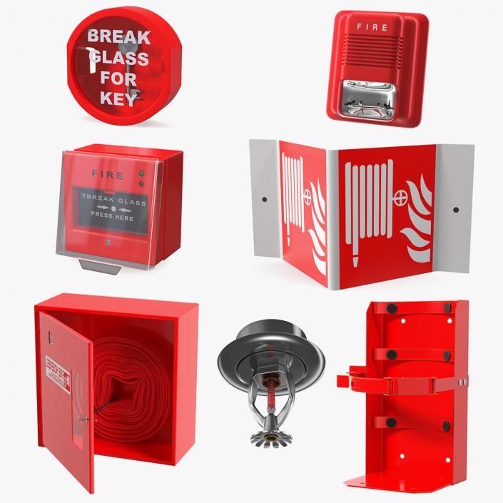 Fire Alarm Tools Collection 4 3D model