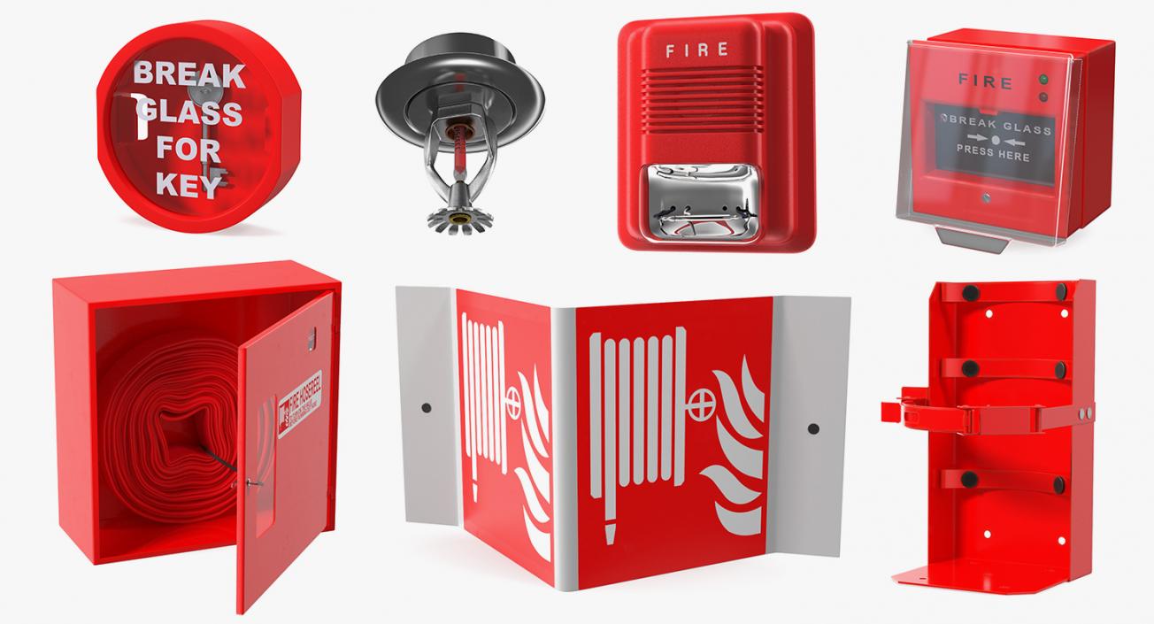 Fire Alarm Tools Collection 4 3D model