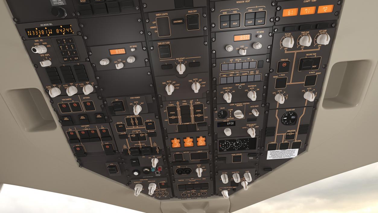 Boeing 757-200 Cockpit 3D