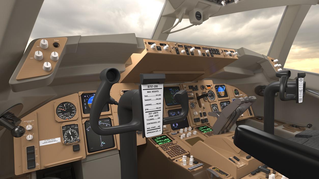 Boeing 757-200 Cockpit 3D