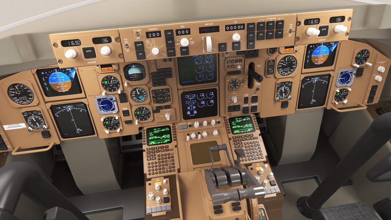 Boeing 757-200 Cockpit 3D