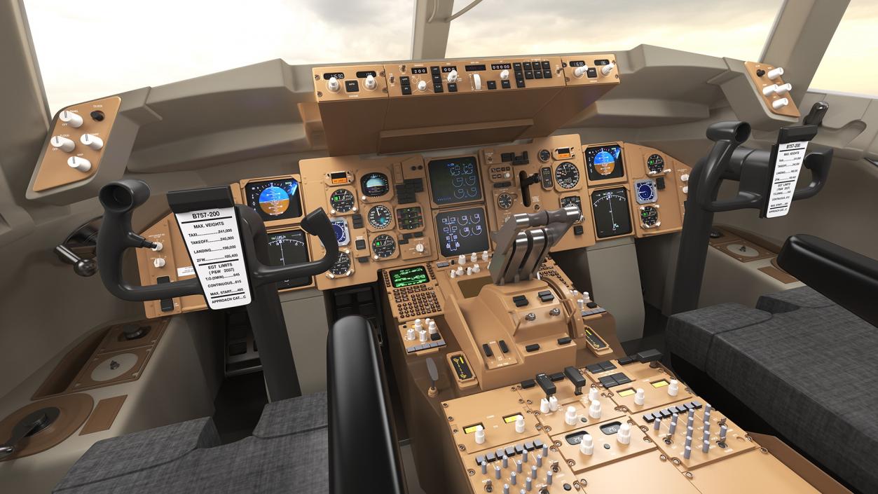 Boeing 757-200 Cockpit 3D