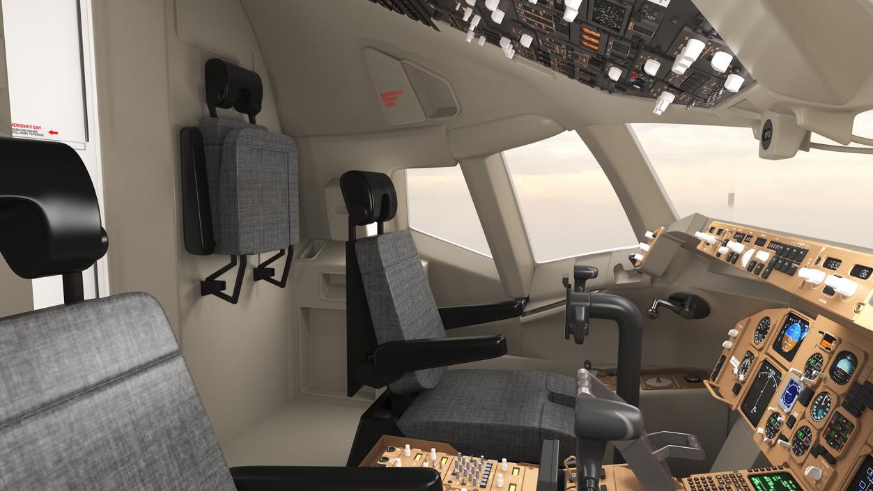 Boeing 757-200 Cockpit 3D