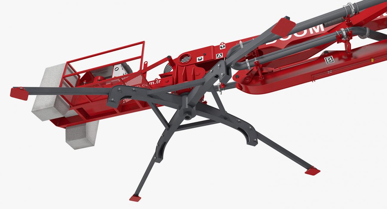 Makina BHD17 Concrete Boom Machine 3D model