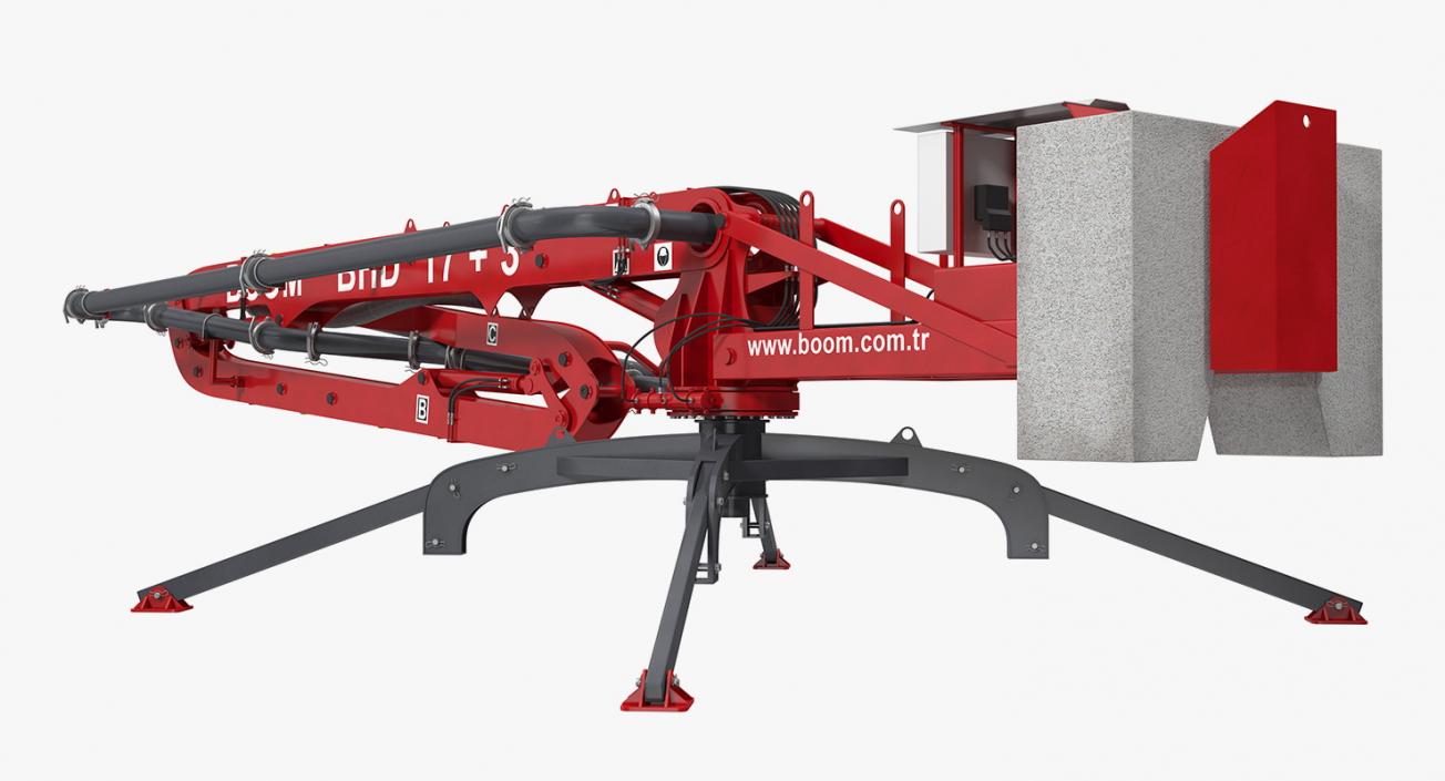 Makina BHD17 Concrete Boom Machine 3D model