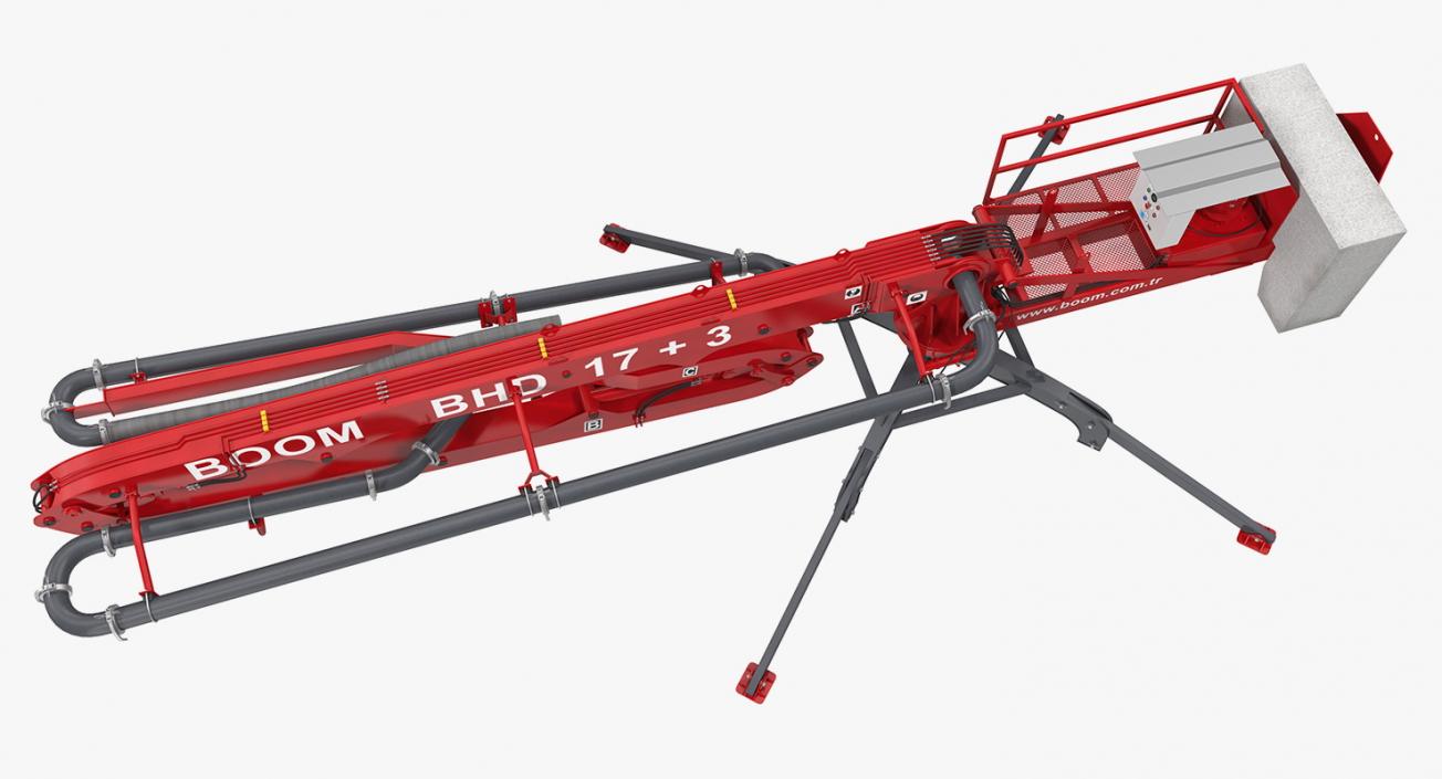 Makina BHD17 Concrete Boom Machine 3D model