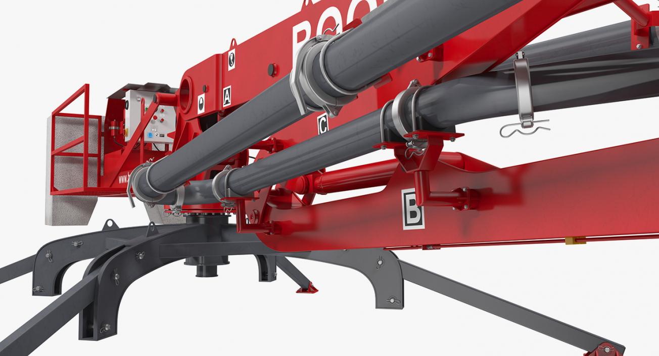 Makina BHD17 Concrete Boom Machine 3D model