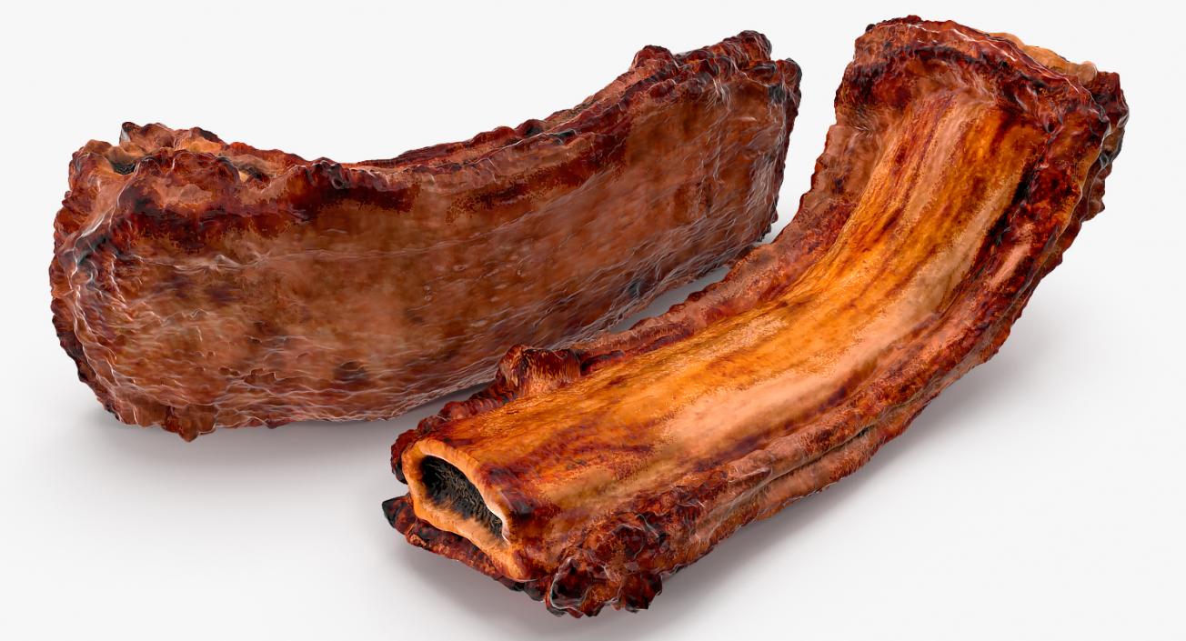 Roasted Pork Spare Rib 3D