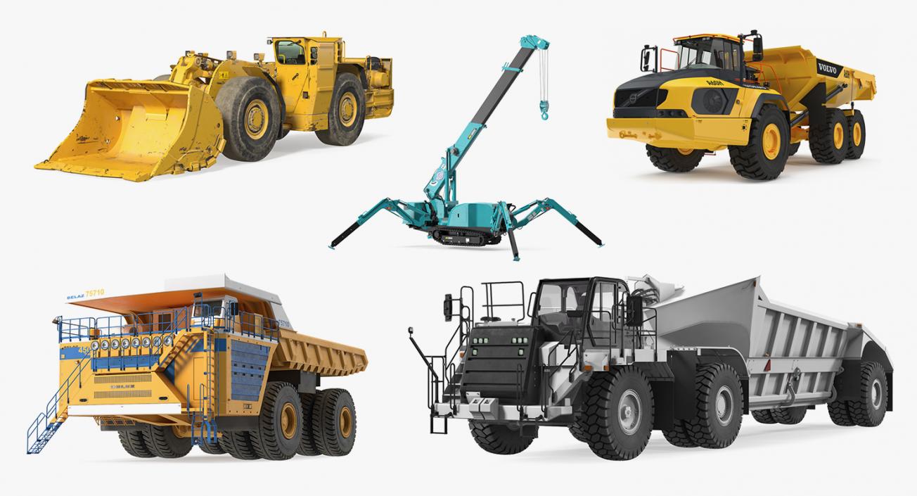 3D Heavy Construction Machinery Collection 3