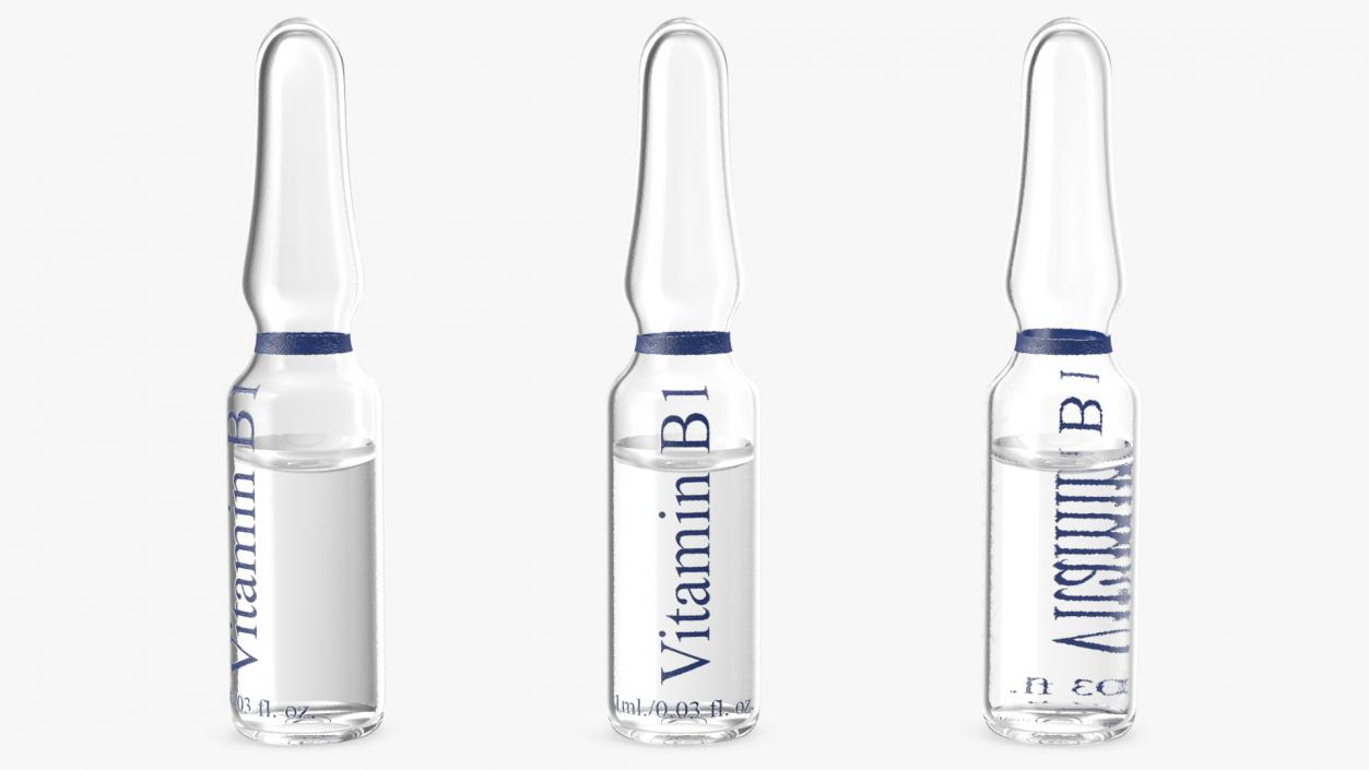 3D Vitamin B1 Thiamine Injection 1ml Ampoule