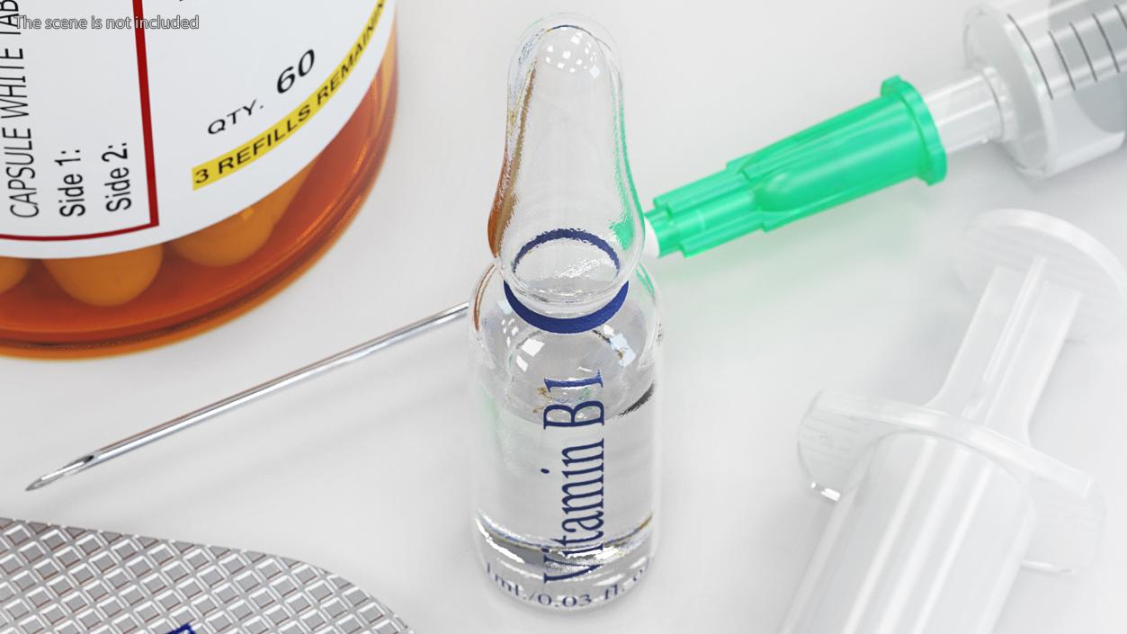 3D Vitamin B1 Thiamine Injection 1ml Ampoule