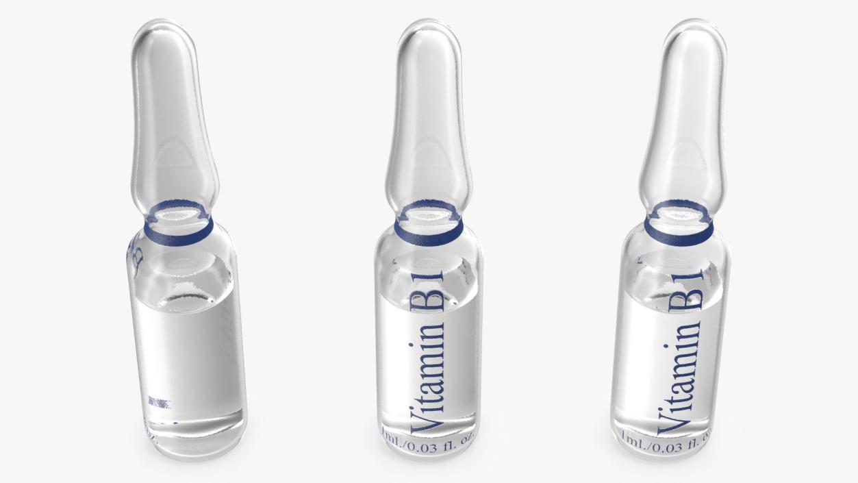 3D Vitamin B1 Thiamine Injection 1ml Ampoule