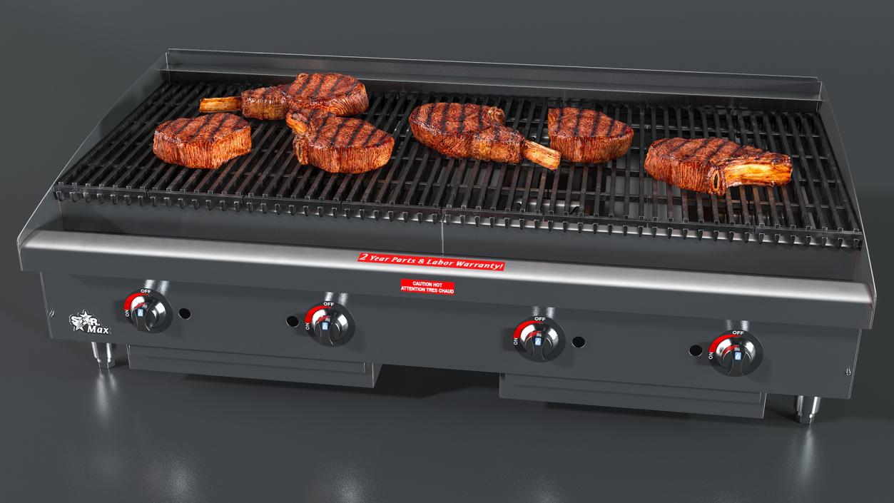 Grills with Meat Collection 3D