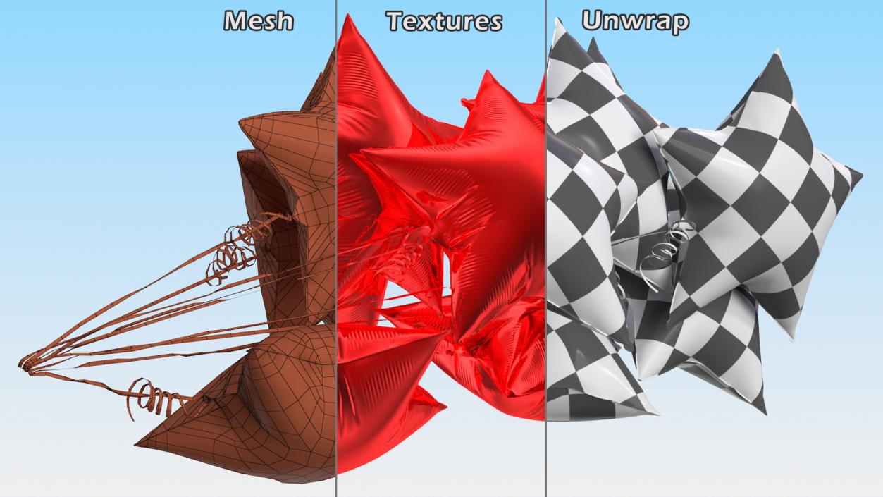 3D model Air Balloons Collection 3