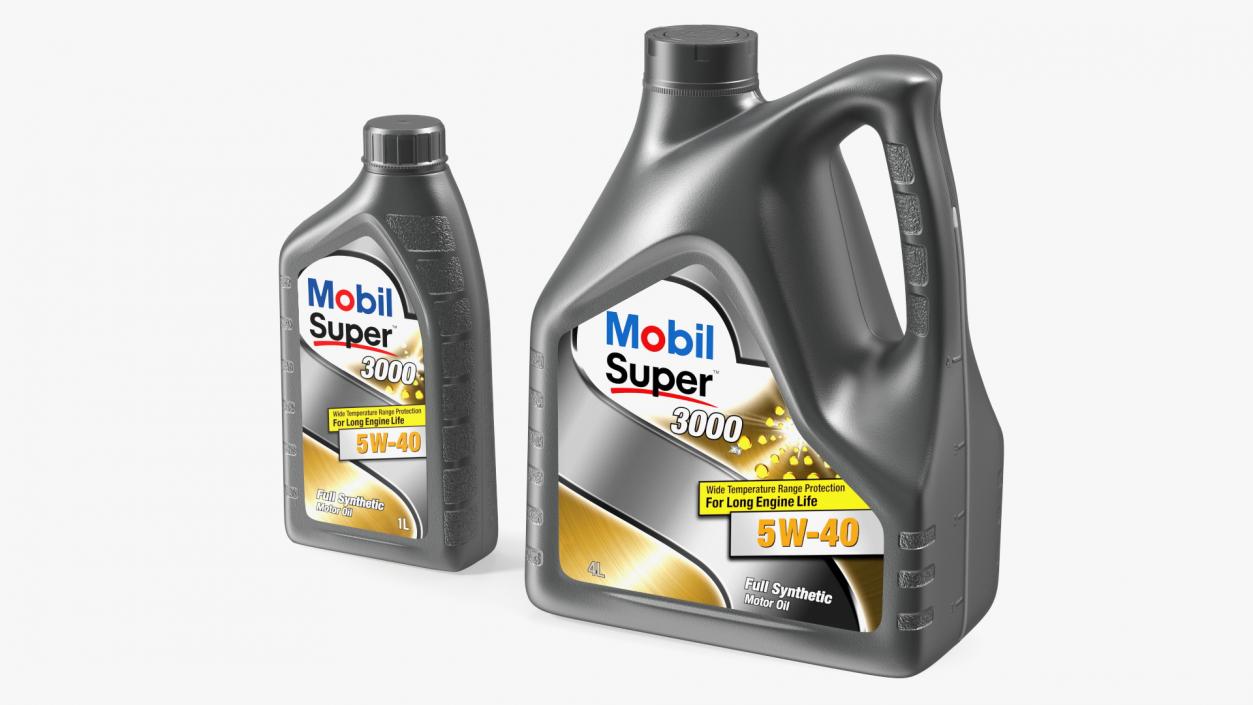 Mobil Super 3000 Bottles 3D model